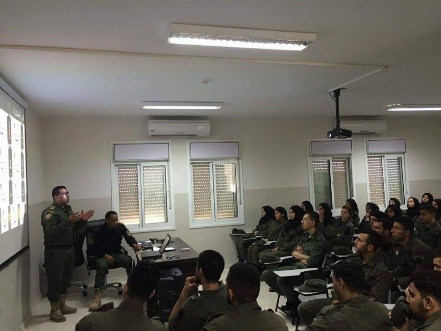 بالصور: قوات الأمن الوطني الفلسطيني تستقبل مخيم شبيبة جامعة النجاح الوطنية